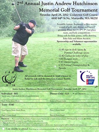 Justin Andrew Hutchinson  Memorial Golf Tournament